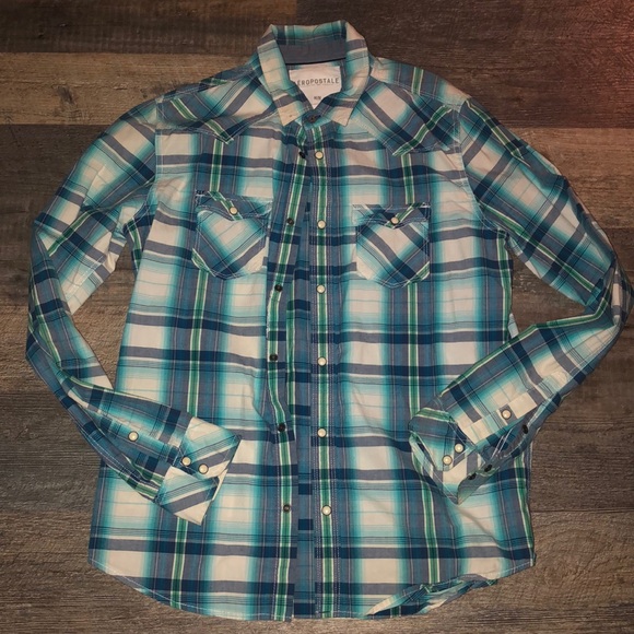 Aeropostale Other - Men’s Plaid Aero shirt